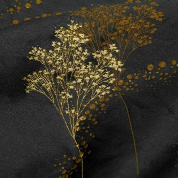 レトロな金糸麦の穂模様 しっかりしたジャカード生地 [4212] 6枚目の画像