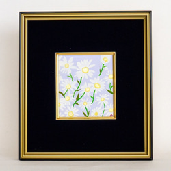 受注制作【絵画・アクリル画】葉月 桔梗 ( ききょう ) 茶花 シリーズ