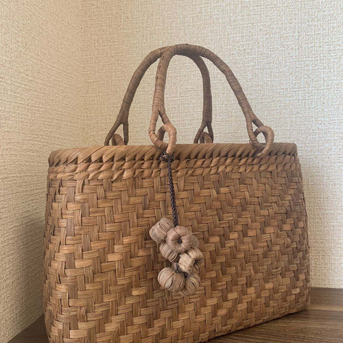 山葡萄 山葡萄かごバッグ 手作り 山葡萄籠バッグ 網代編み 定番