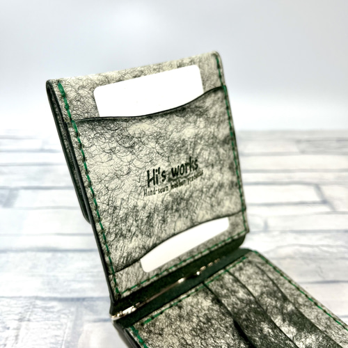 コインケース付きマネークリップ【マルゴーフォグモデル】 革財布 二