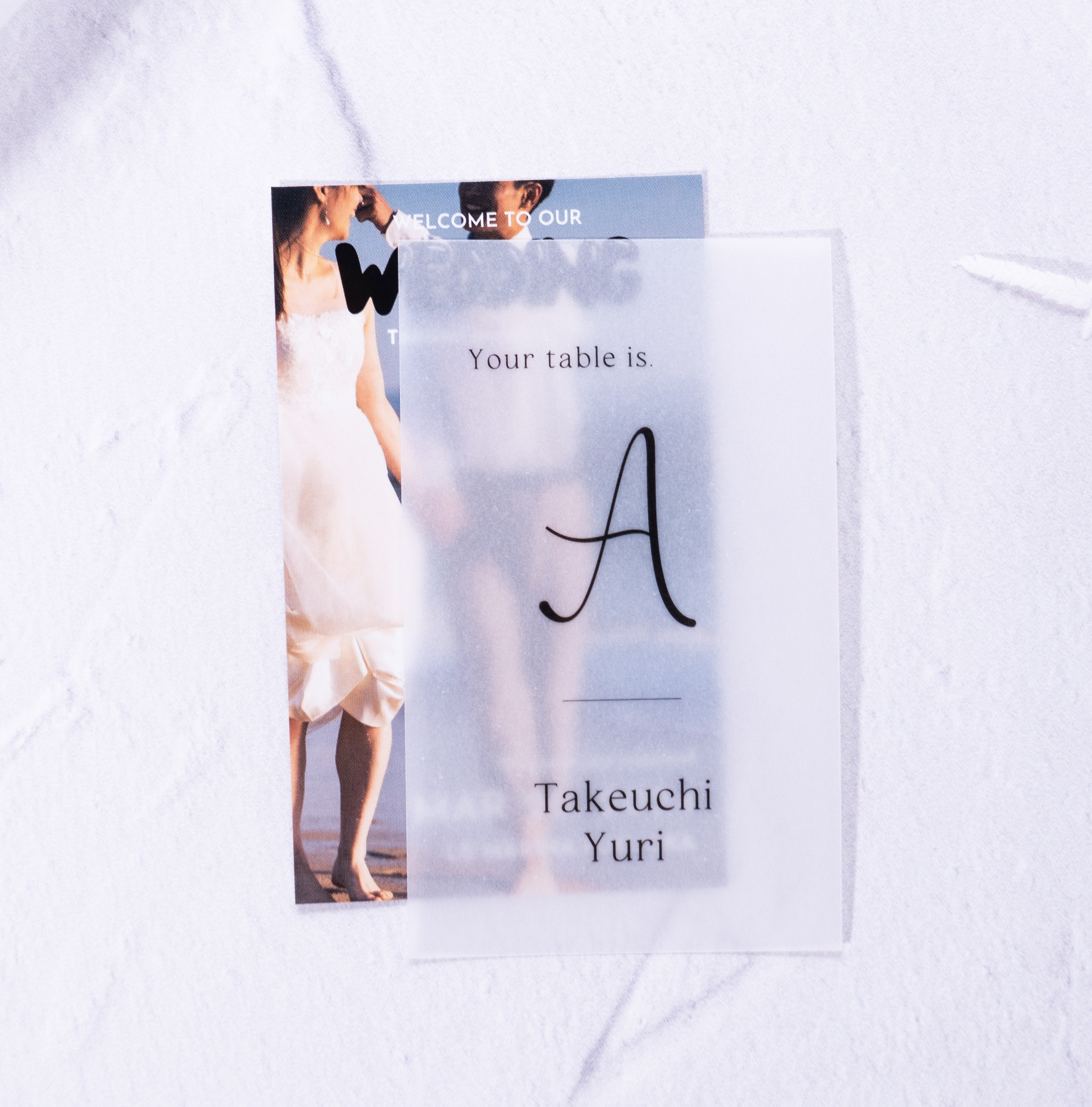 ポパイ風プロフィール＋エスコートカード ウェディング / プロフィールブック