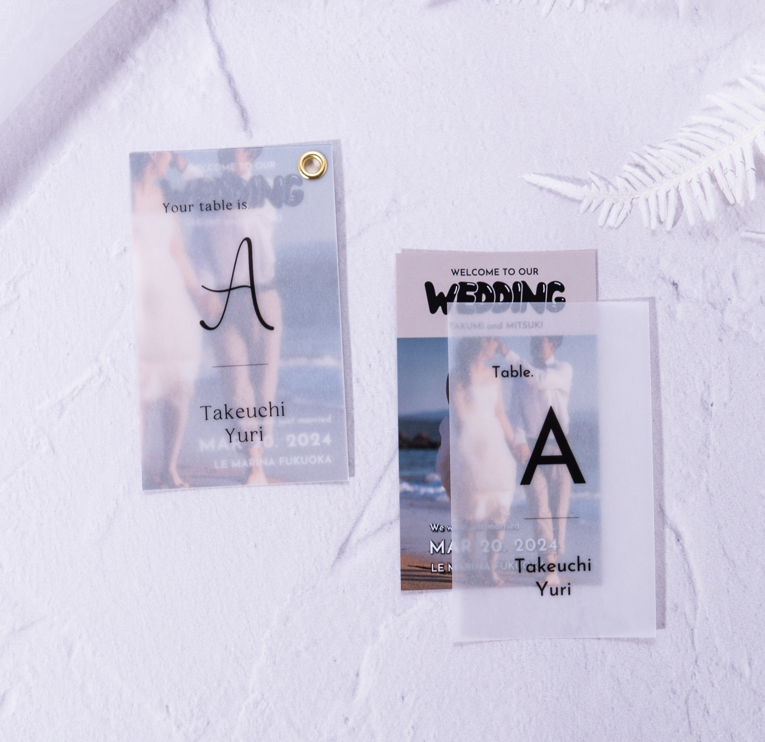 ポパイ風プロフィール＋エスコートカード ウェディング / プロフィールブック