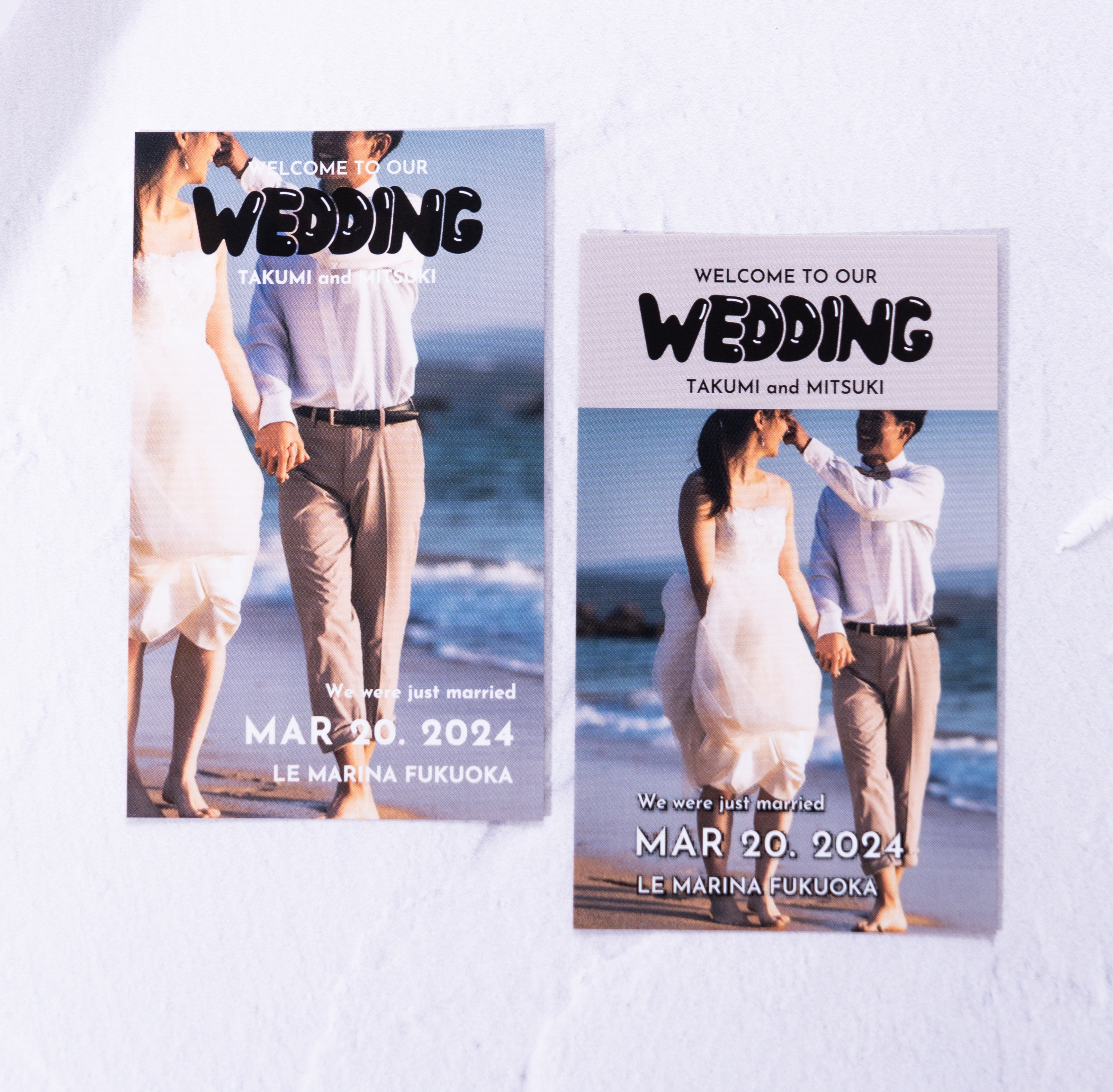 ポパイ風プロフィール＋エスコートカード ウェディング / プロフィールブック