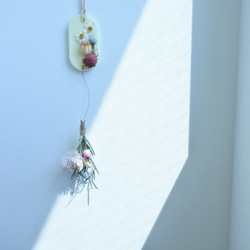 ◌サシェガーランド◌サシェとミニスワッグのガーランド ピンクのお花 ⋮ ウッディシトラスラベンダーの香り 8枚目の画像