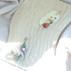 ◌サシェガーランド◌サシェとミニスワッグのガーランド ピンクのお花 ⋮ ウッディシトラスラベンダーの香り 2枚目の画像