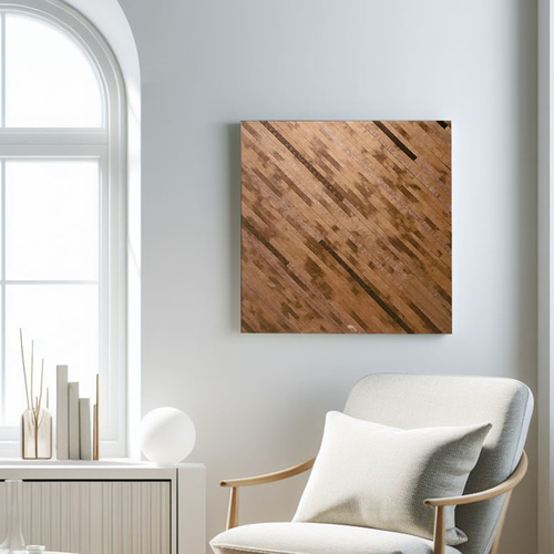 希少】アートパネル 自然素材 ネパール パッチワーク アート 41cm