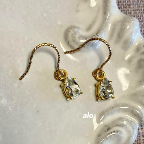 送料無料】14kgf 天然石 アクアマリン AAA ペアシェイプファセット