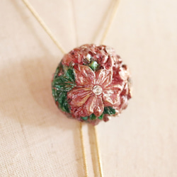 櫻花環領帶項鍊套索風格（現代色x淺綠色） 第7張的照片