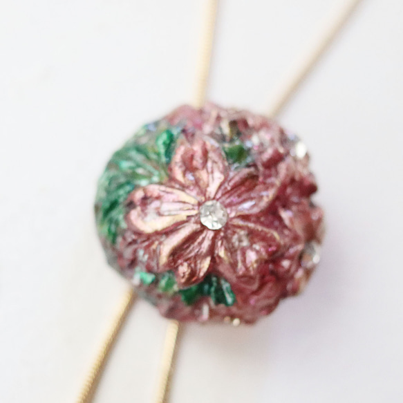 櫻花環領帶項鍊套索風格（現代色x淺綠色） 第3張的照片