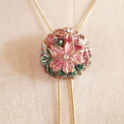 櫻花環領帶項鍊套索風格（淺粉紅色×櫻花色） 第9張的照片