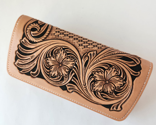 カービングロングウォレット【3】 長財布 Ken Leathercraft 通販