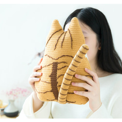 1 / 10 ハンドメイド　ネコ たき枕 あみぐるみレシピ 作り方 癒し時間 7枚目の画像