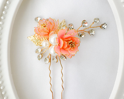 mame様髪飾りオーダーページ お好きな色でオーダーメイド✴︎つまみ細工髪飾り8点セット 成人