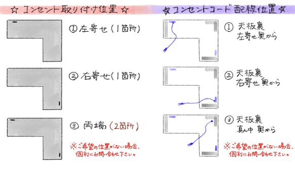 モルタル×アイアン　L型デスク 10枚目の画像