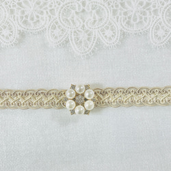 【再販】帯締め シャンパンゴールド×ベージュ/着物 浴衣 袴 3枚目の画像