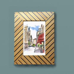ポストカード ヨーロッパ風景画（組み合わせ自由4枚セット1.000円）No.261  パリ　教会の裏路地 6枚目の画像