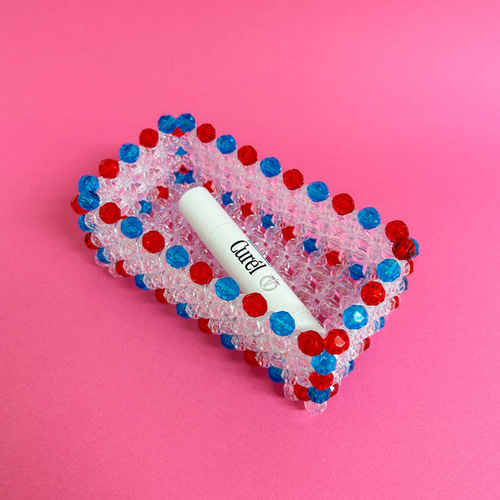 小物入れ red & light blue ビーズ フリーボックス・小物入れ tutti