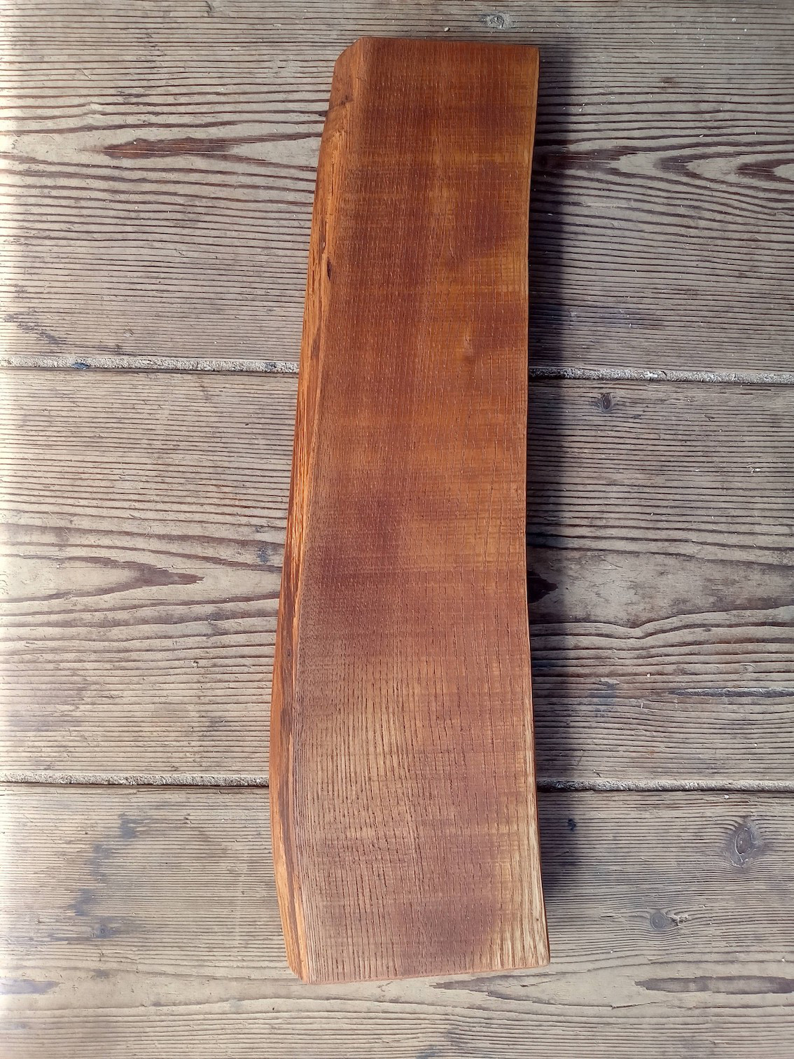 【木製看板製作】 栗 12cm×42cm 厚み2.3cm / 一枚板看板