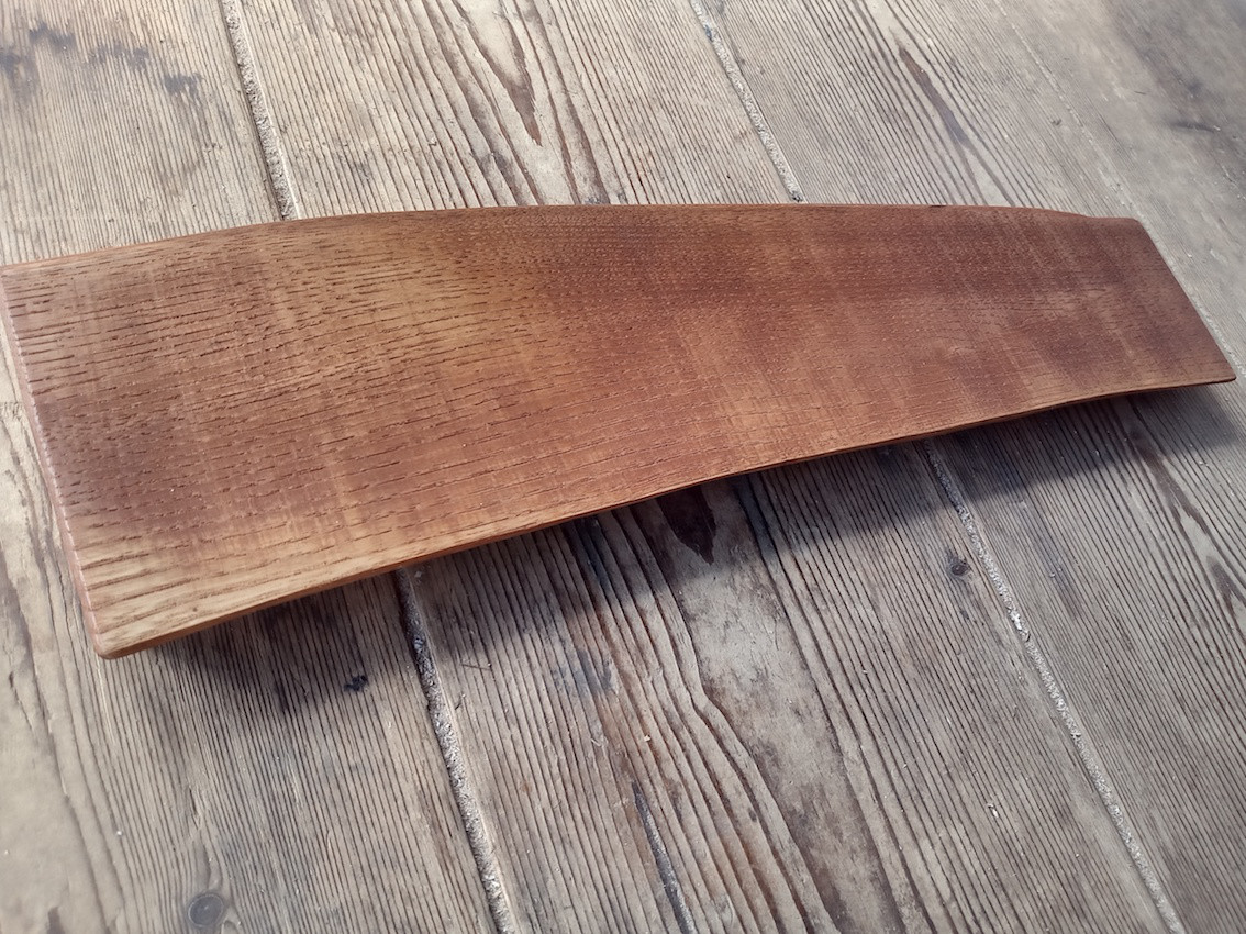 【木製看板製作】 栗 12cm×42cm 厚み2.3cm / 一枚板看板