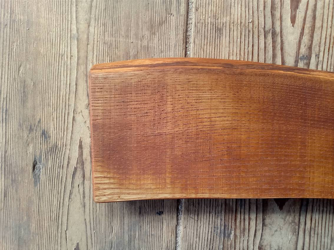 【木製看板製作】 栗 12cm×42cm 厚み2.3cm / 一枚板看板