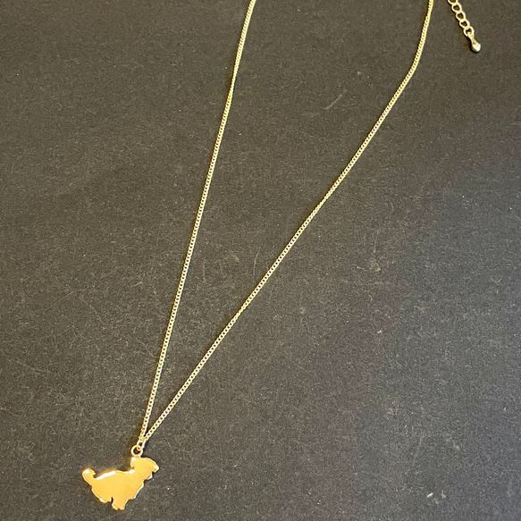 【真鍮】MIX犬チワックスのネックレス 3枚目の画像