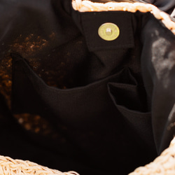 【まだまだ使える秋まで活躍】かごバッグ チクチクしない優しい肌触り 大人かわいい フリル ショルダーバッグ 人気 217 7枚目の画像