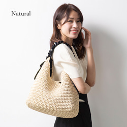 【まだまだ使える秋まで活躍】かごバッグ チクチクしない優しい肌触り 大人かわいい フリル ショルダーバッグ 人気 217 14枚目の画像