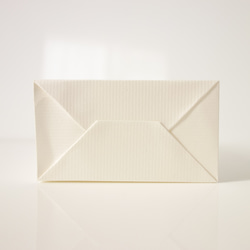 【花柄英字】 手提げ紙袋 シンプル上品 ギフトラッピング ホワイト 白 プレゼント 2枚入り 8枚目の画像