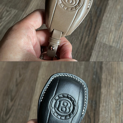 Bentley ブッテーロ（イタリア） スマートキーケース 革製品 レザーキースーツ 文字入れ 第3張的照片