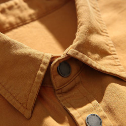 24夏の純色シンプルポケットおしゃれ半袖カジュアル男女シャツTシャツ W314 5枚目の画像