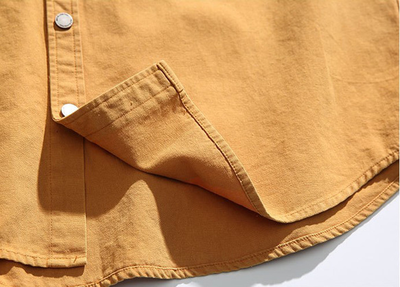 24夏の純色シンプルポケットおしゃれ半袖カジュアル男女シャツTシャツ W314 8枚目の画像
