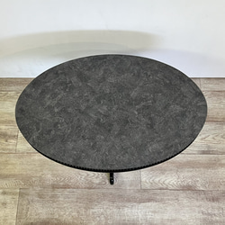 ＜大サイズ＞クラシックモダン　ダイニングテーブル　カフェテーブル　オーバル天板　楕円　ラウンド天板　円形 5枚目の画像