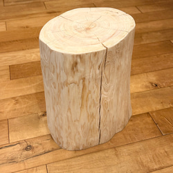 Hinoki  Wood  Stool  No.617 2枚目の画像