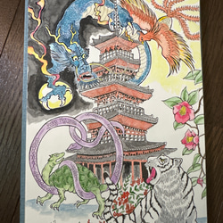 四神　水彩画（原画） 2枚目の画像