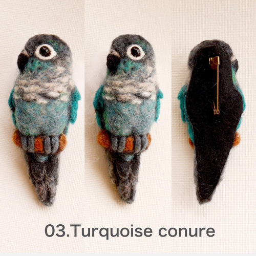 aqua 羊毛フェルトブローチ4点 aqua 羊毛フェルトブローチ4点 aqua