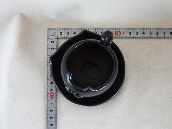 黒猫ちゃん陶製植木鉢(猫皿付き) 11枚目の画像