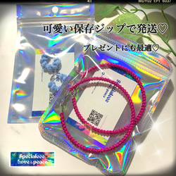 アレルギー対応チタン✴︎40mm淡いパステルピンク＆ラメ編みフープピアス オリジナル 大ぶり 可愛い 春 4枚目の画像