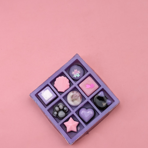 本物桜入り チョコボックス キーホルダー 選択式 キーホルダー まみ