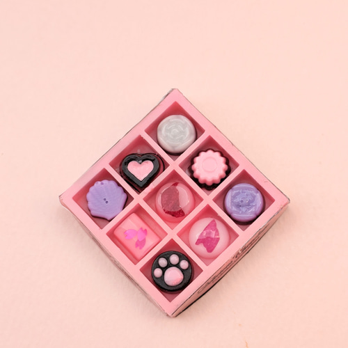 本物桜入り チョコボックス キーホルダー 選択式 キーホルダー