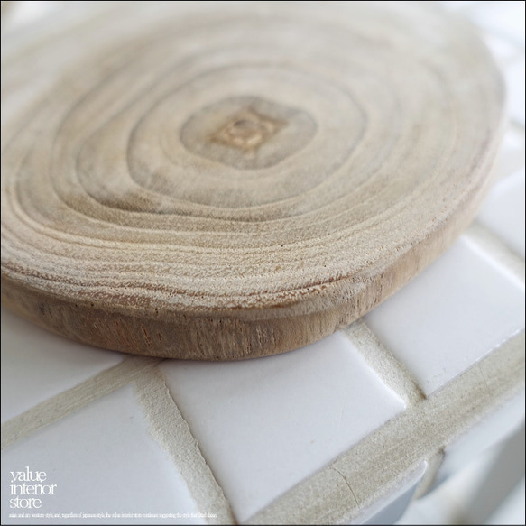 チーク無垢材 コースターprim コップ敷き コップ受け 小皿 ジュエリートレイ カフェ用品 木製食器 ナチュラル 5枚目の画像