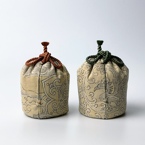 一点もの！鳳凰柄の仕覆 茶道・茶箱あそび・お茶会 ティータイム