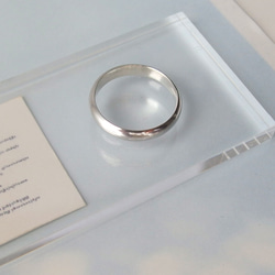 シルバー甲丸リング【Bath】シンプル ペアリング 指輪 3枚目の画像