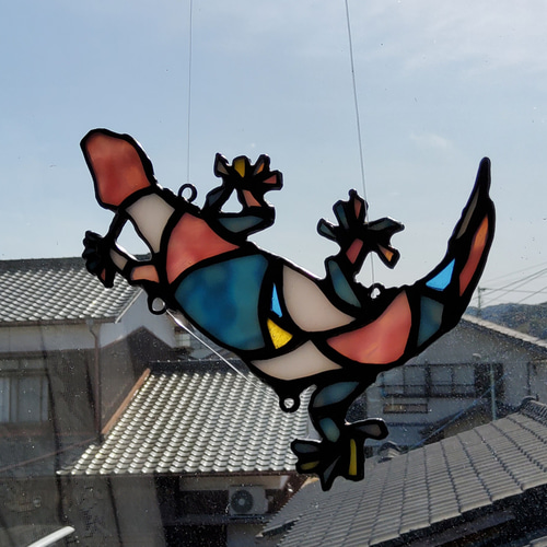 ステンドグラスのヤモリさん その他インテリア雑貨 ヒロおじさんの