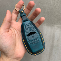 Aston Martin Wax leather レザーキースーツ キーケース 革製品 スマートキーケース 名入れ 第3張的照片