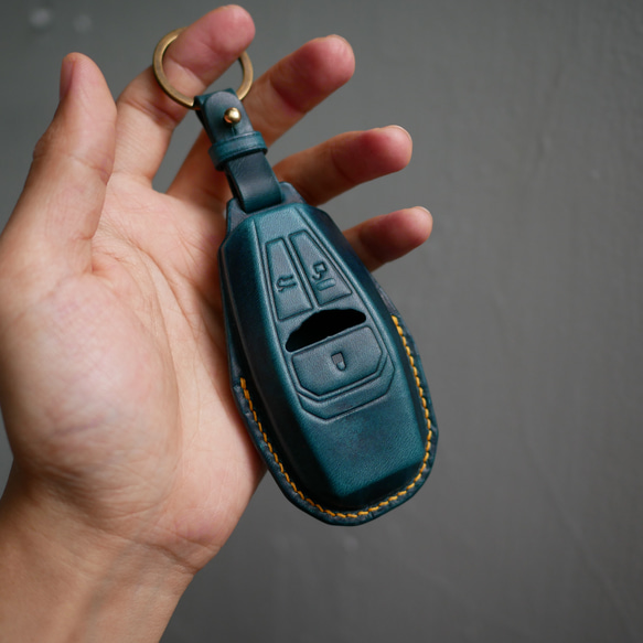 Aston Martin Wax leather レザーキースーツ キーケース 革製品 スマートキーケース 名入れ 第7張的照片