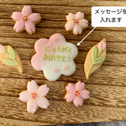 桜のアイシングクッキー　クリアボックス入り 1枚目の画像