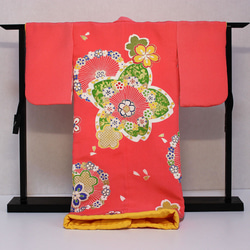 手描き京友禅のミニチュア着物桜模様(絹100%) 7枚目の画像