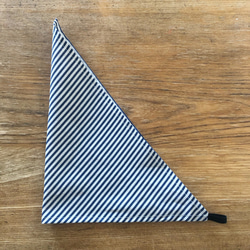 1人で着れる キッズエプロン120  男の子エプロン 女の子 子供エプロン 三角巾　着脱簡単なビックポケット 6枚目の画像