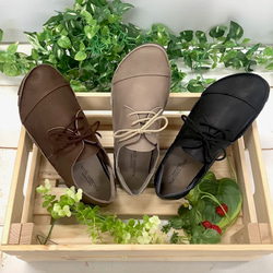 【セール価格♬】履いたそばから足に馴染む♪袋縫いレースアップ　D-100 7枚目の画像