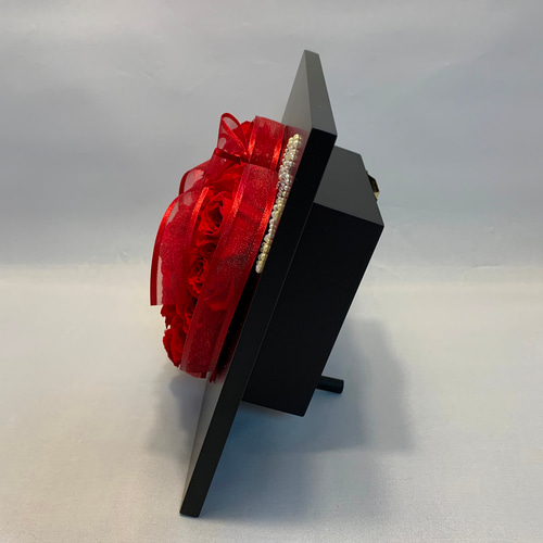 真赤なバラのハート♡プリザーブドフラワーアレンジメント